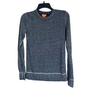 Joe Fresh Women's‎ Polyester Blue/Gold Sparkled Crew Neck Sweater Size SP